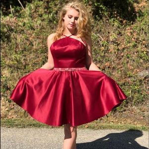 Red homecoming dress